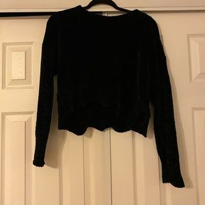 LA Hearts Velvet Sweater